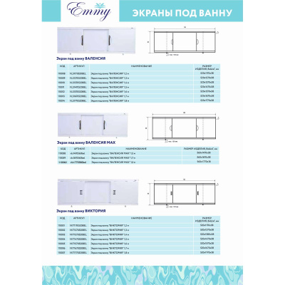 Экран Emmy под ванну 