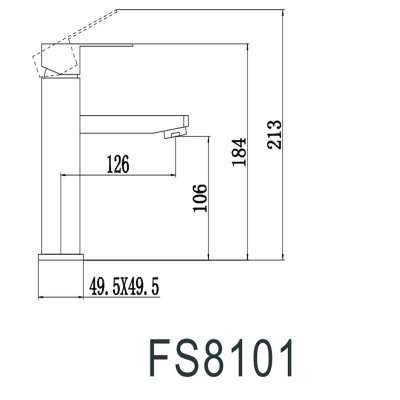 Смеситель для раковины Fmark FS8101H черный