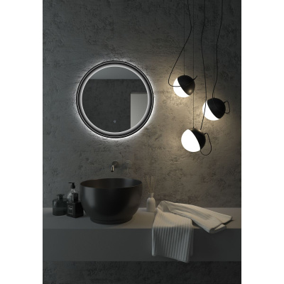 Зеркало D700 Planet Black Led с бесконтактным сенсором ЗЛП1188
