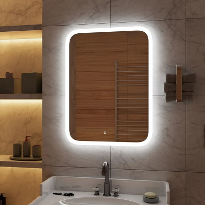 Зеркало Glamour LED 700x900 с сенсором  ЗЛП941