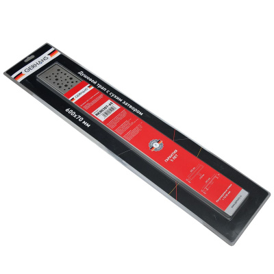 Желоб GERHANS для душа c горизонтальным выходом 500х70 мм K80107-50