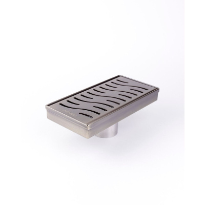 Желоб GERHANS для душа античная бронза c вертикальным выходом 200х100 мм K81410C-20