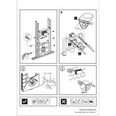 OLI Инсталляция OLI 80 ECO Sanitarblock mechanic 886914