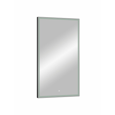 Зеркало Strong LED Black 700х900 с сенсором черный алюминиевый профиль ЗЛП2135