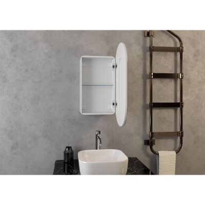 Зеркало-шкаф Elmage White 450х800 LED  подсветкой и датчиком движения МВК047
