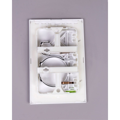 Панель механическая двойная Oli Globe 152949 белый пластик