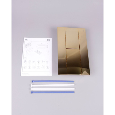 Панель механическая двойная OLI SLIM 154962 золото