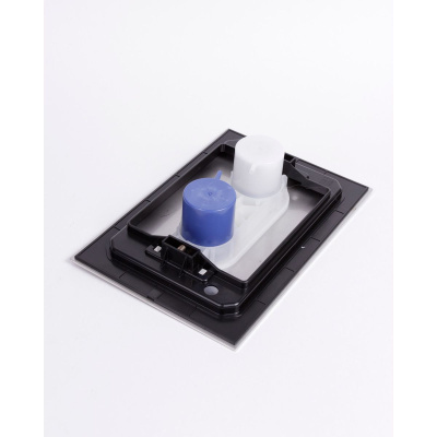 Панель пневматическая двойная Oli Blink Oliveira 093399 хром антивандальная