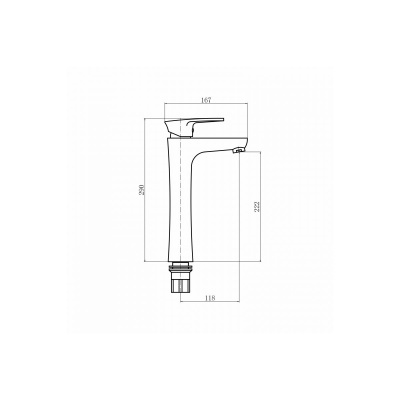 Смеситель для раковины PLStart PL3005-7 черный