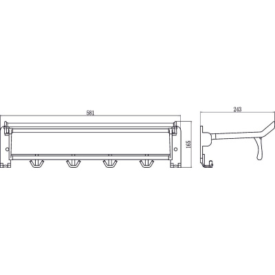 Полка для полотенец Savol S-008099 откидная 60 см