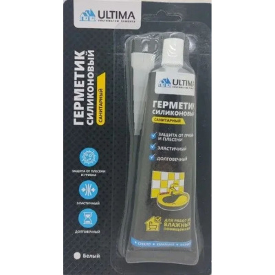 Герметик силиконовый Ultima ULAUT01180 универсальный бесцветный 80 ml в блистере (1к.-12шт.)