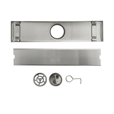 Желоб Санакс 300х68 мм 30031 из нержавеющей стали вертикальный, крышка литая, с сухим затвором