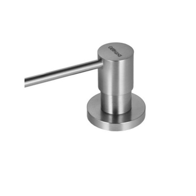 Дозатор для кухонной мойки врезной GERHANS K50403A сатин из пластика/латуни, 400 мл механический