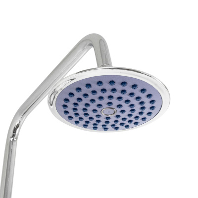 Стойка душевая САТУРН 48014 шаровая с лейкой тропический душ (5)