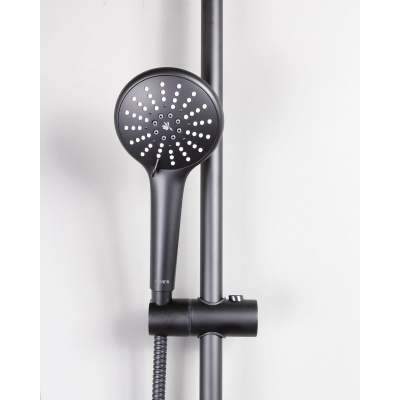 Душевая система OLIVE'S TERMO 34511TMB Черный с термостатом