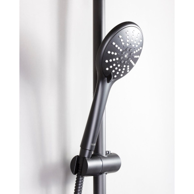 Душевая система OLIVE'S TERMO 34511TMB Черный с термостатом