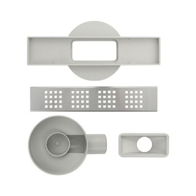 Желоб сливной для душа MAK 31041 из нержавеющей стали 300х60 мм пластик АБС, линейный, горизорнтальный