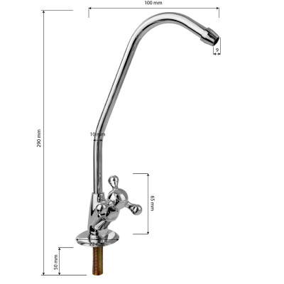 Кран Санакс для фильтра питьевой воды F016