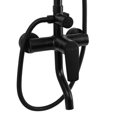 Душевая система MAGNUS 8775 со смесителем черный (5)