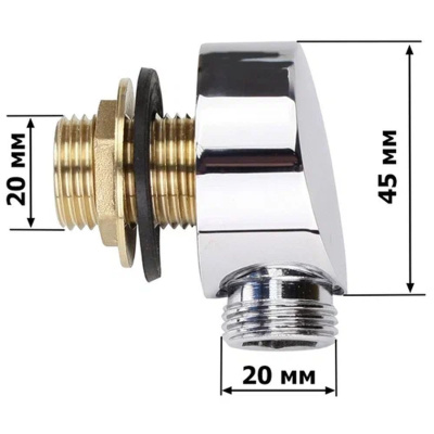 ORION Штуцер шланга лейки душа 0105008