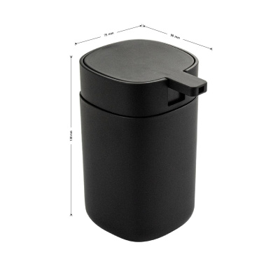 Дозатор для жидкого мыла Санакс 29038 черный, пластиковый