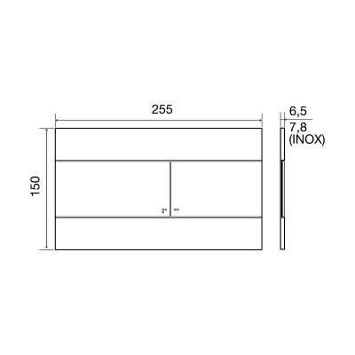 Комплект инсталляция Инсталляция OLI 120 ECO mechanic с кнопкой Slim хром глянец 879236mSL00