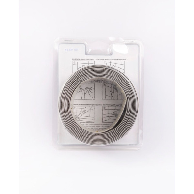 Бордюрная лента для ванной 20х20*3.35 м серая (1/36)