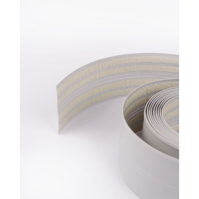 Бордюрная лента для ванной 20х20*3.35 м серая (1/36)