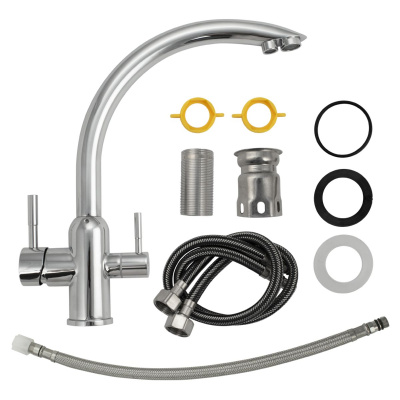 Смеситель для кухни MAGNUS 9266 с подключением к фильтру питьевой воды из нержавеющей стали