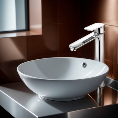 Смеситель для раковины GROSS AQUA 6230520C Flat высокий (10)