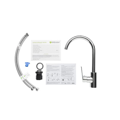 Смеситель для кухни GROSS AQUA Dyno 3242285C-B02 с высоким изливом