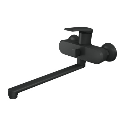 Смеситель для ванны RUSH Nevis NE1735-51black с длинным изливом Черный
