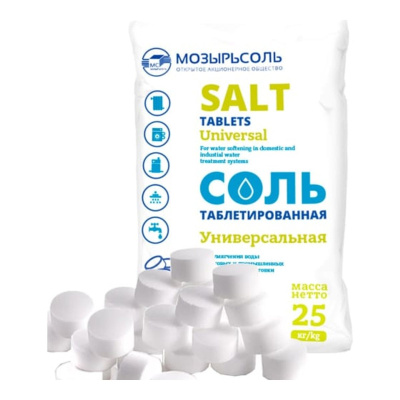 Соль таблетированная Мозырьсоль мешок 25 кг