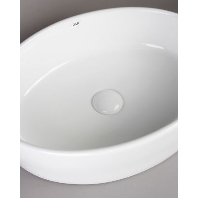 Раковина накладная D&K Matrix DT1390316, 500*360*140 мм, белый