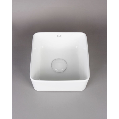 Раковина накладная D&K Berlin DT1431116, 240*240*120мм, белый