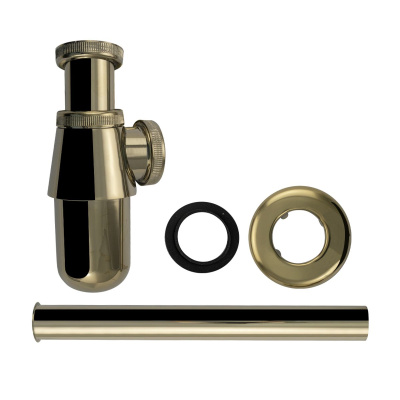 Сифон для раковины BRIMIX 8714 металлический, цвет золото