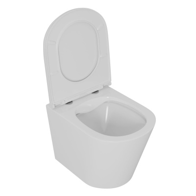 Унитаз подвесной безободковый D&K Venice DT1026016, 515*355*365мм, сиденье микролифт, белый