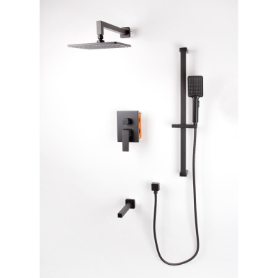 Встроенная душевая система RUSH Thira TR3635-60Black, 3 режимная