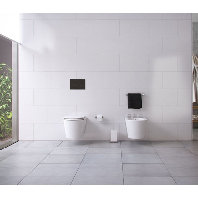 Кнопка механическая двойная Globe пластик, черный Soft touch OLI 152952 (120PLUS/74/EXPERT/QUADRO)