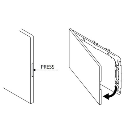 Кнопка механическая двойная Globe пластик, черный Soft touch OLI 152952 (120PLUS/74/EXPERT/QUADRO)