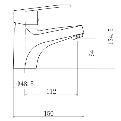 Смеситель для раковины PLStart PL1006