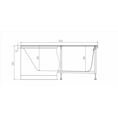 Фронтальная панель ALEX BAITLER GARDA с горизонтальным крепежом 160 PF1663H NW