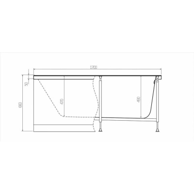 Фронтальная панель ALEX BAITLER GARDA, NEMI, MADIN для акриловых ванн 170 PF1763H NW