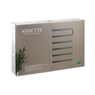 Полотенцесушитель электрический KRAFTTE 44047 Бронза, матовый лесенка на 6 перекладин из нерж. стали с таймером 480 х 730 х 90 мм, 75W