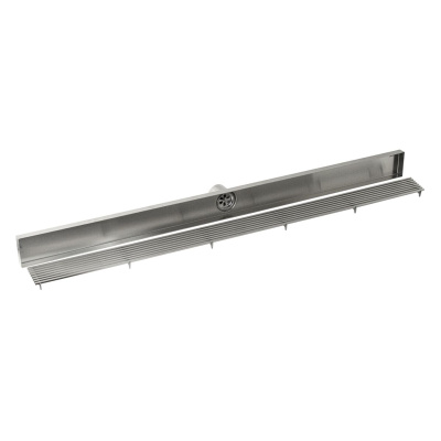 Желоб Санакс 40051 из нержавеющей стали 1000х68 мм c гидрозатвором, линейный, вертикальный