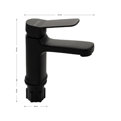 Смеситель для раковины Fabia 9731 Черный