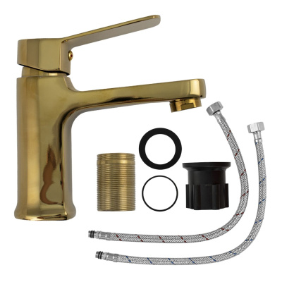 Смеситель для раковины Fabia 9830 Золото