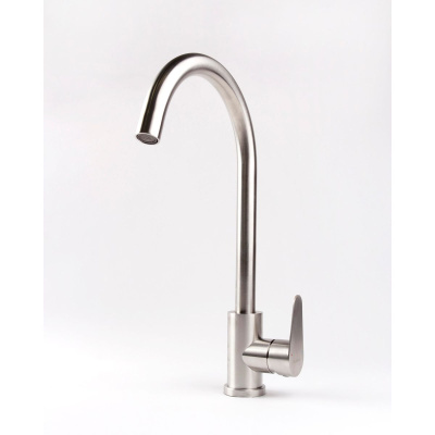 Смеситель для кухни OLIVE'S Olisan ST1007 STEEL из нержавеющей стали