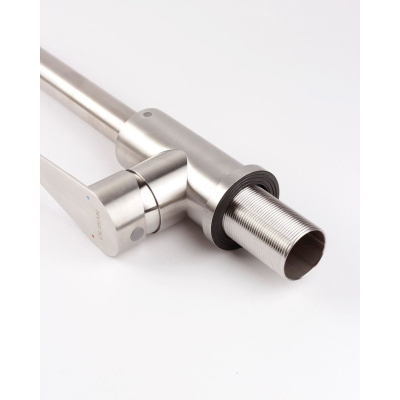 Смеситель для кухни OLIVE'S Olisan ST1007 STEEL из нержавеющей стали