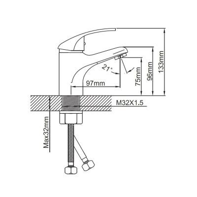 Смеситель для раковины Эверест B10-040
